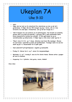 Uke 9-10 - Minskole.no