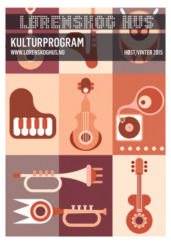 Kulturprogram for Lørenskog hus høst/vinter 2015