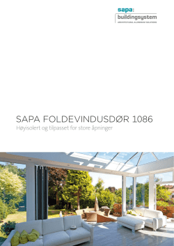 SAPA FOLDEVINDUSDØR 1086