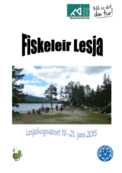 Invitasjon fiskeleir Lesja