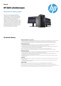 HP Z820-arbeidsstasjon