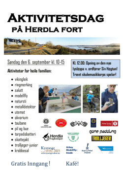 Aktivitetsdag på Herdla fort - Bergen og Omland Friluftsråd