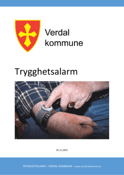 Trygghetsalarm - Verdal kommune