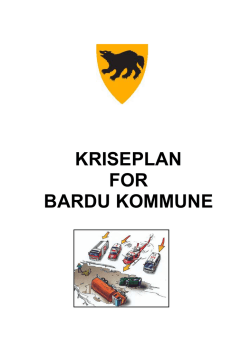 Kriseplan for Bardu kommune pr 1. april 2015