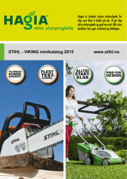 STIHL - VIKING minikatalog 2015 www.stihl.no