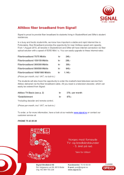 Alltibox fiber broadband from Signal!