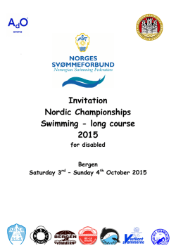 Invitation Nordic Championships Swimming - long
