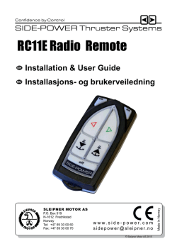 RC11E Radio Remote - Side