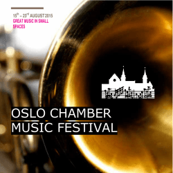 OSLO CHAMBER MUSIC FESTIVAL