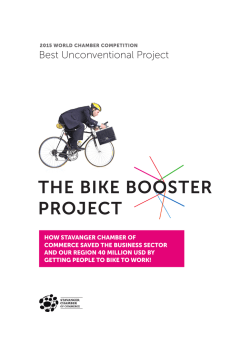 THE BIKE BOOSTER PROJECT - International Chamber of Commerce
