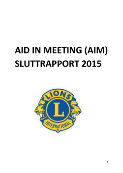 AIM rapport 2015