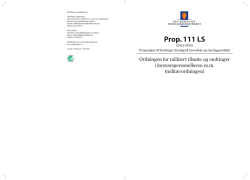 Prop. 111 LS - Regjeringen.no