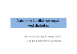 Autonom kardial nevropati ved diabetes