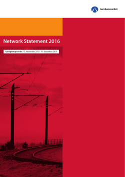 Network Statement 2016