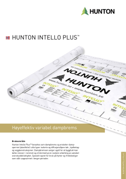 Hunton Intello Plus™ Produktark