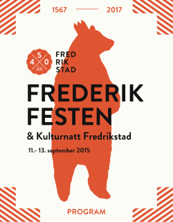 FREDERIK FESTEN - Fredrikstad kommune