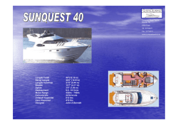 Produktark SQ 40 - SunQuest Motor Yachts Norway