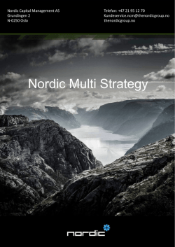Brosjyre - Nordic Securities