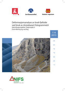 R-114-2015 NVE-NIFS Deformasjonsanalyse av bratt fjellside ved