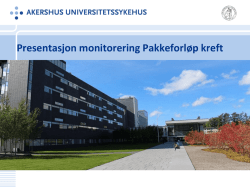 Monitorering Akershus universitetssykehus v/ Øyvind Antonsen