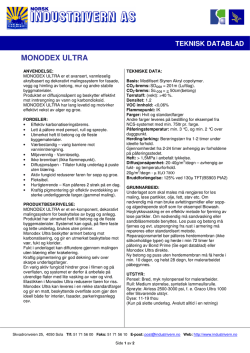 MONODEX ULTRA - Norsk Industrivern AS