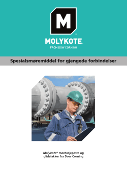 Molykote® montasjepasta valgtabell