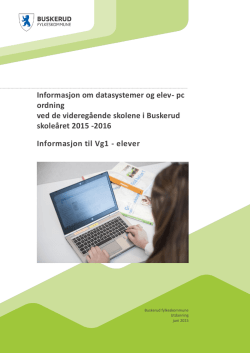 Informasjon om datasystemer og elev