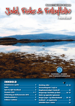 INNHOLD - Norges jeger og fiskerforbund