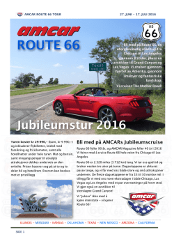 Route 66 program 2016 kortversjon
