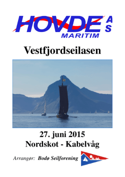 Program Hovde Vestfjordseilasen 2015 Endelig