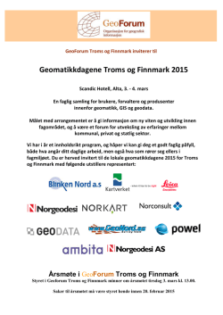 Program-lokale-geomatikkdager-for_Troms_og_Finnmark-2015