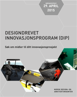 DIP-brosjyre 2015 - Norsk design