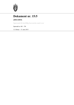 Dokument nr. 15:5 (2014-2015).