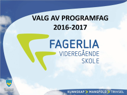 Presentasjon faginfo 2016-2017
