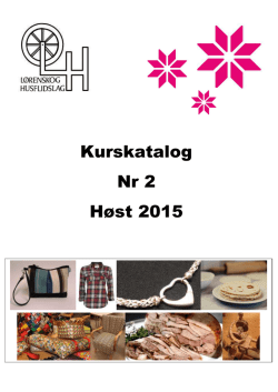 Kurskatalog Nr 2 Høst 2015