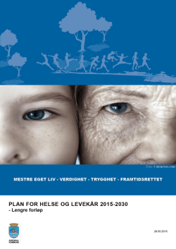 Plan for helse og levekår 2015 - 2030 - lengre
