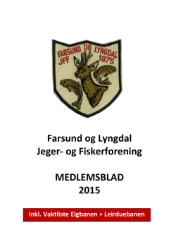 Medlemsblad FLJFF - Norges Jeger