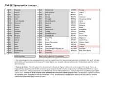 TiVA 2015 geographical coverage