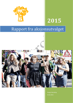 Rapport fra aksjonsutvalget 2015