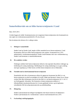 Samarbeidsavtale - Søndre Land kommune