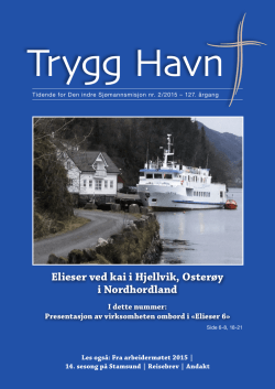Trygg Havn 2 2015 - den indre sjømannsmisjon
