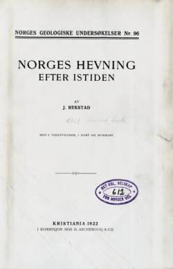 norges hevning efter istiden - Norges geologiske undersøkelse