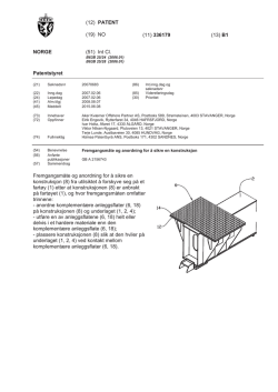 Norsk patent nr 336179