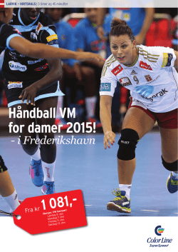 Håndball VM for damer 2015!