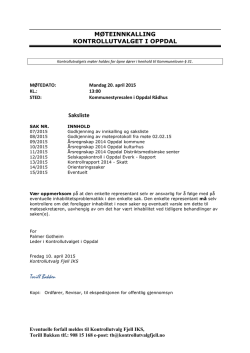 Torill Bakken - Oppdal kommune