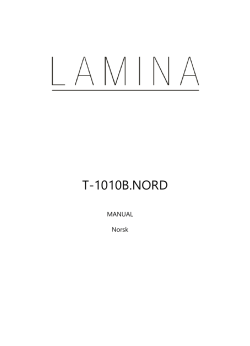 T-1010B.NORD - lamina.info