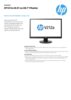 HP V212a 50.97 cm (20.7") Monitor