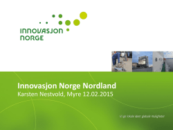 Karsten Nestvold, Innovasjon Norge