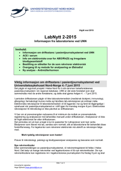Labnytt 2015-mai