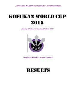 Resultatliste - Asker Karateklubb
